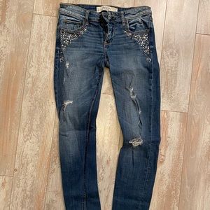 Abercrombie Rhinestone Jeans